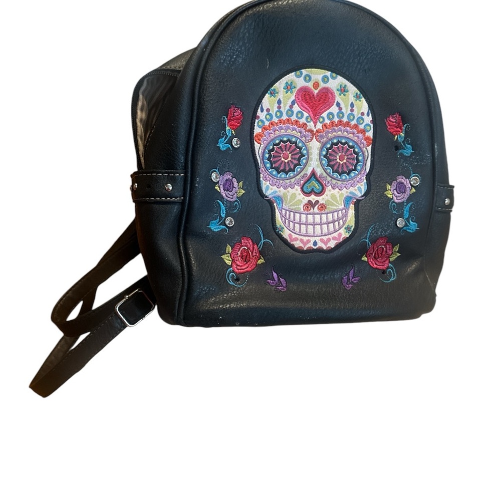 Sugar skull day of the dead backpack